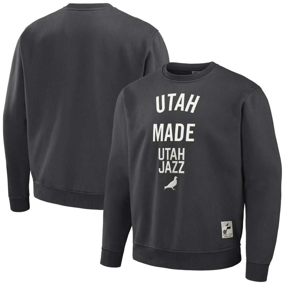 NBA - Utah Jazz NBA x Staple Plush Pullover Sweatshirt - Anthracite