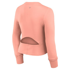 Las Vegas Raiders Women's Studio Fitted Long Sleeve Gym Top Coral - Fanatics
