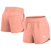 San Francisco 49ers Women's Front Office Woven Shorts Coral - Fanatics