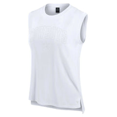 Dallas Cowboys Women's Studio Gym Tank Top White - Fanatics