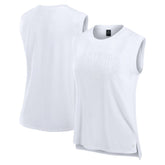 New York Giants Women's Studio Gym Tank Top White - Fanatics
