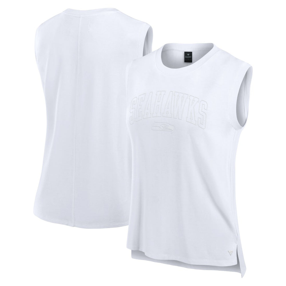Seattle Seahawks Women's Studio Gym Tank Top White - Fanatics