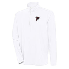 Atlanta Falcons Antigua Hunk Quarter-Zip Pullover Top White - NFL