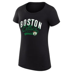 NBA - Boston Celtics G-III 4Her by Carl Banks Women's Super-Slim Fit Lightweight Filigree Logo T-Shirt - Black