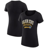 NBA - Golden State Warriors G-III 4Her by Carl Banks Women's Super-Slim Fit Lightweight Filigree Logo T-Shirt - Black