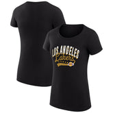 NBA - Los Angeles Lakers G-III 4Her by Carl Banks Women's Super-Slim Fit Lightweight Filigree Logo T-Shirt - Black