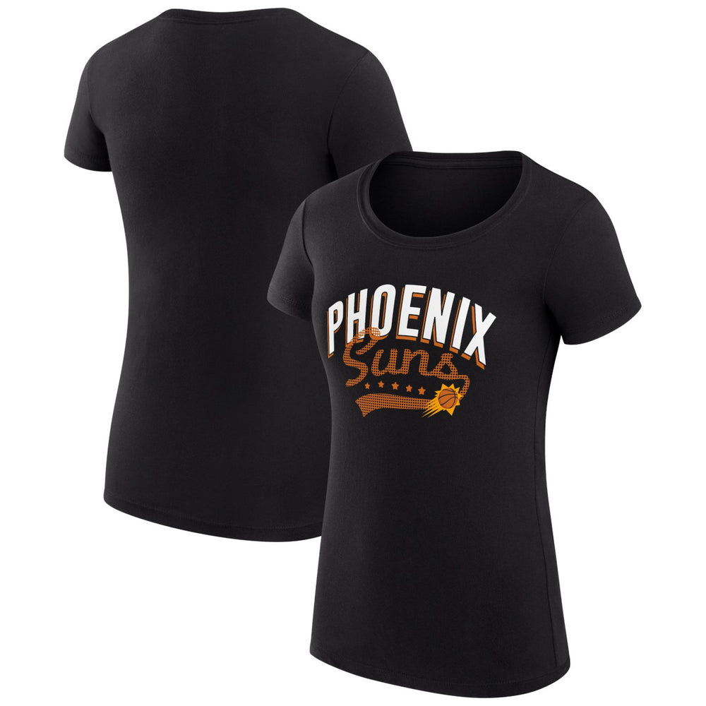 NBA - Phoenix Suns G-III 4Her by Carl Banks Women's Super-Slim Fit Lightweight Filigree Logo T-Shirt - Black