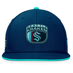 Seattle Kraken Fanatics 2024 NHL Draft Snapback Hat Deep Sea Blue