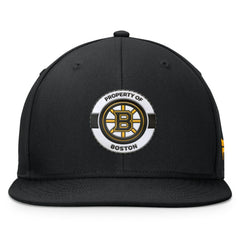 Boston Bruins Fanatics Authentic Pro Training Camp Snapback Hat Black