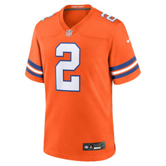 Patrick Surtain II Denver Broncos Mile High Collection 1977 Throwback Player Game Jersey Orange - Nike