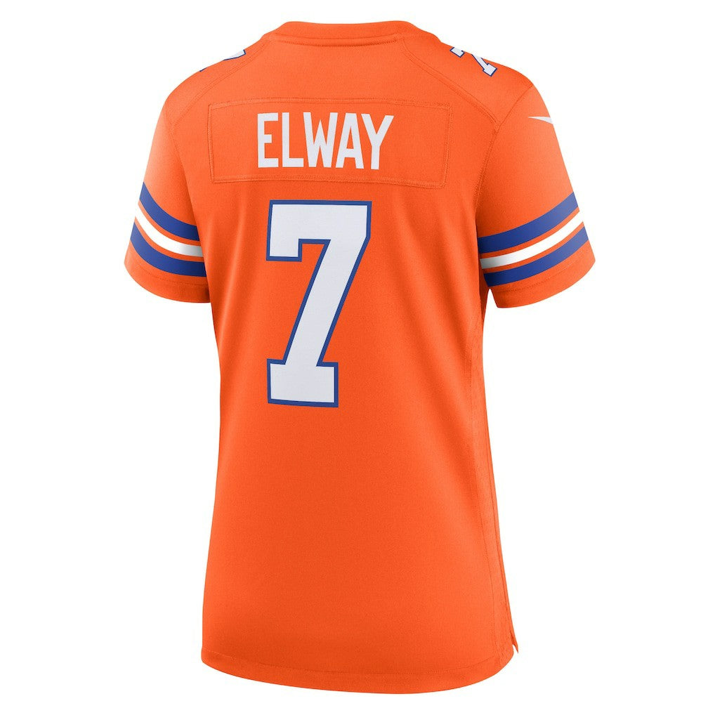 John Elway Denver Broncos Women's Mile High Collection 1977 Throwback Player Game Jersey - Orange | NFL Jerseys