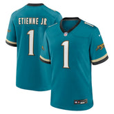 Travis Etienne Jr Jacksonville Jaguars Prowler Throwback Player Game Jersey Teal - Nike