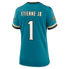 Travis Etienne Jr Jacksonville Jaguars Women's Prowler Throwback Game Jersey Teal - Nike