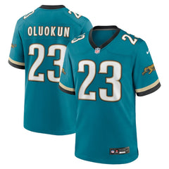 Foye Oluokun Jacksonville Jaguars Prowler Throwback Player Game Jersey Teal - Nike