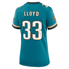 Devin Lloyd Jacksonville Jaguars Women's Prowler Throwback Game Jersey Teal - Nike