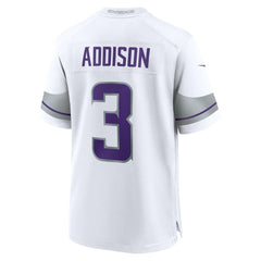 Jordan Addison Minnesota Vikings Alternate Game Player Jersey White - Nike