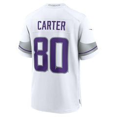 Cris Carter Minnesota Vikings Alternate Retired Player Game Jersey White - Nike