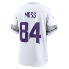 Randy Moss Minnesota Vikings Alternate Retired Player Game Jersey White - Nike