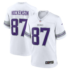T.J. Hockenson Minnesota Vikings Alternate Game Player Jersey White - Nike
