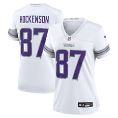 T.J. Hockenson Minnesota Vikings Women's Alternate Game Player Jersey White - Nike