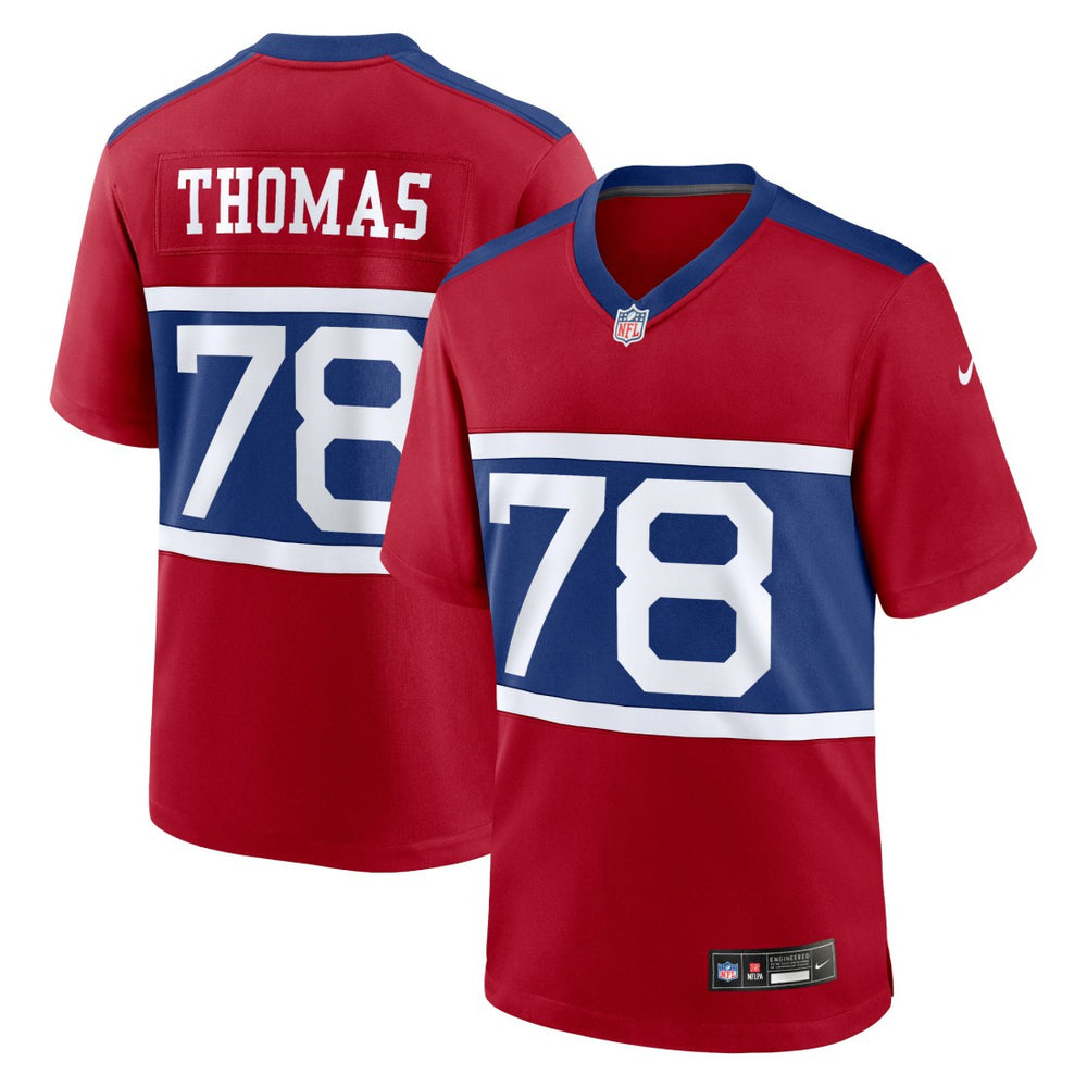 Andrew Thomas New York Giants Alternate Player Game Jersey Century Red - Nike