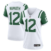 Joe Namath New York Jets Women's Classic Alternate Retired Player Game Jersey White - Nike