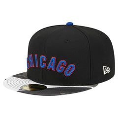 Chicago Cubs New Era Metallic Camo 59FIFTY Fitted Hat Online