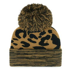 47 brand - Washington Wizards '47 Women's Rosette Cuffed Knit Hat with Pom - Leopard