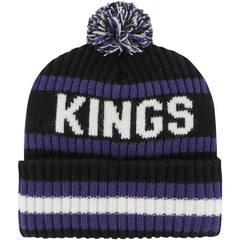 47 brand - Sacramento Kings '47 Bering Cuffed Knit Hat with Pom - Black