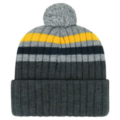 Nashville Predators - '47 Stack Patch Cuffed Knit Hat with Pom Gray