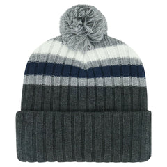 Toronto Maple Leafs - '47 Stack Patch Cuffed Knit Hat with Pom Gray