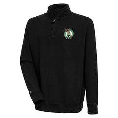 NBA - Boston Celtics Antigua Victory Quarter-Zip Pullover Top - Black