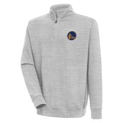 NBA - Golden State Warriors Antigua Victory Quarter-Zip Pullover Top - Heather Gray