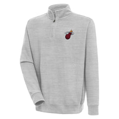 NBA - Miami Heat Antigua Victory Quarter-Zip Pullover Top - Heather Gray