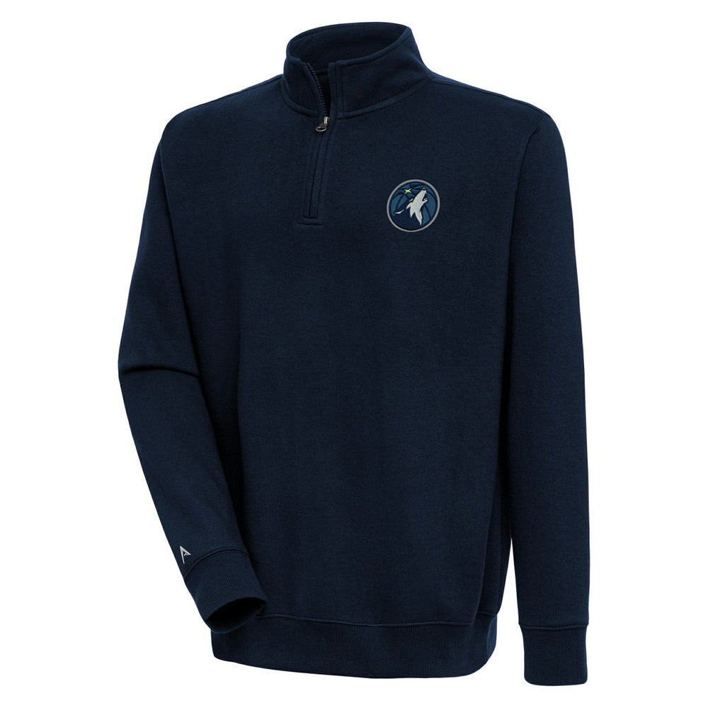 NBA - Minnesota Timberwolves Antigua Victory Quarter-Zip Pullover Top - Navy