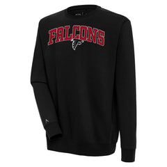 Atlanta Falcons Antigua Victory Chenille Pullover Sweatshirt Black - NFL
