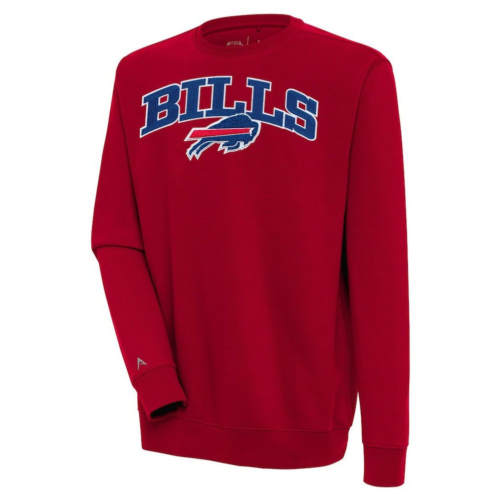 Buffalo Bills Antigua Victory Chenille Pullover Sweatshirt Red - NFL