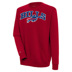 Buffalo Bills Antigua Victory Chenille Pullover Sweatshirt Red - NFL