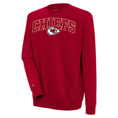 Kansas City Chiefs Antigua Victory Chenille Pullover Sweatshirt Red - NFL