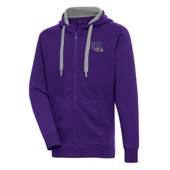 Baltimore Ravens Antigua Victory Full-Zip Hoodie Purple - NFL
