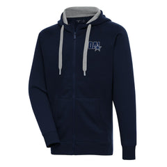 Dallas Cowboys Antigua Victory Full-Zip Hoodie Navy - NFL