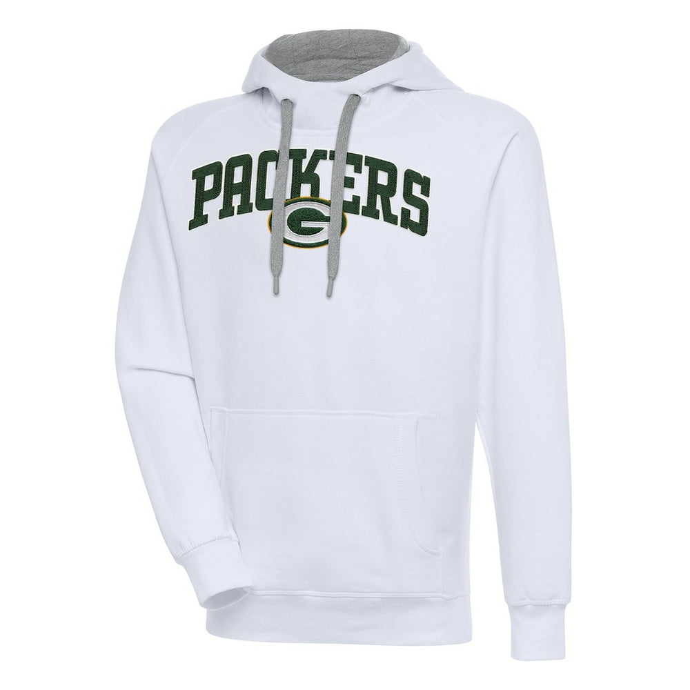 Green Bay Packers Antigua Victory Pullover Hoodie White - NFL