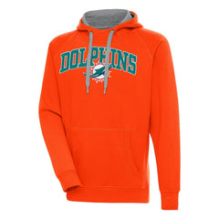 Miami Dolphins Antigua Victory Pullover Hoodie Orange - NFL