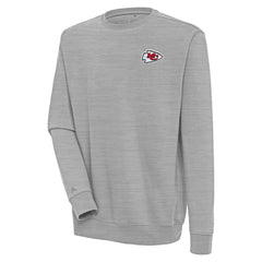 Kansas City Chiefs Antigua Victory Pullover Sweatshirt Heather Gray - NFL