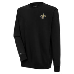 New Orleans Saints Antigua Victory Pullover Sweatshirt Black - NFL