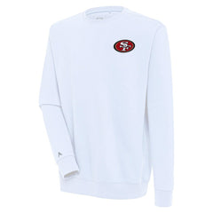 San Francisco 49ers Antigua Victory Pullover Sweatshirt White - NFL