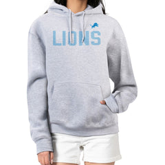 Detroit Lions G-III 4Her by Carl Banks Women's Dot Print Pullover Hoodie Heather Gray - NFL