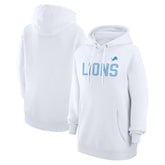 Detroit Lions G-III 4Her by Carl Banks Women's Dot Print Pullover Hoodie White - NFL