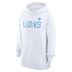 Detroit Lions G-III 4Her by Carl Banks Women's Dot Print Pullover Hoodie White - NFL