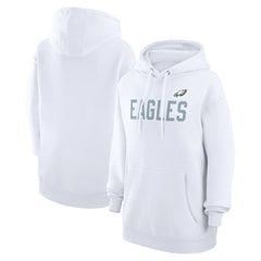 Philadelphia Eagles G-III 4Her by Carl Banks Women's Dot Print Pullover Hoodie White - NFL